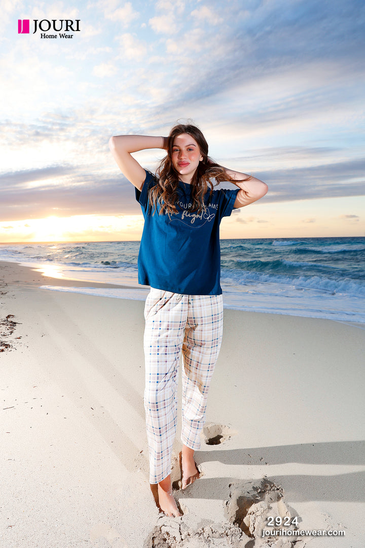 Women's half-sleeve butterfly pajamas
