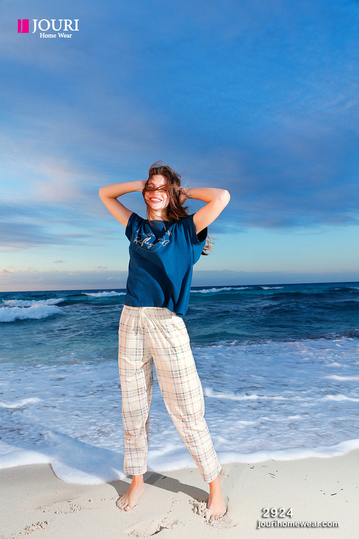 Women's half-sleeve butterfly pajamas