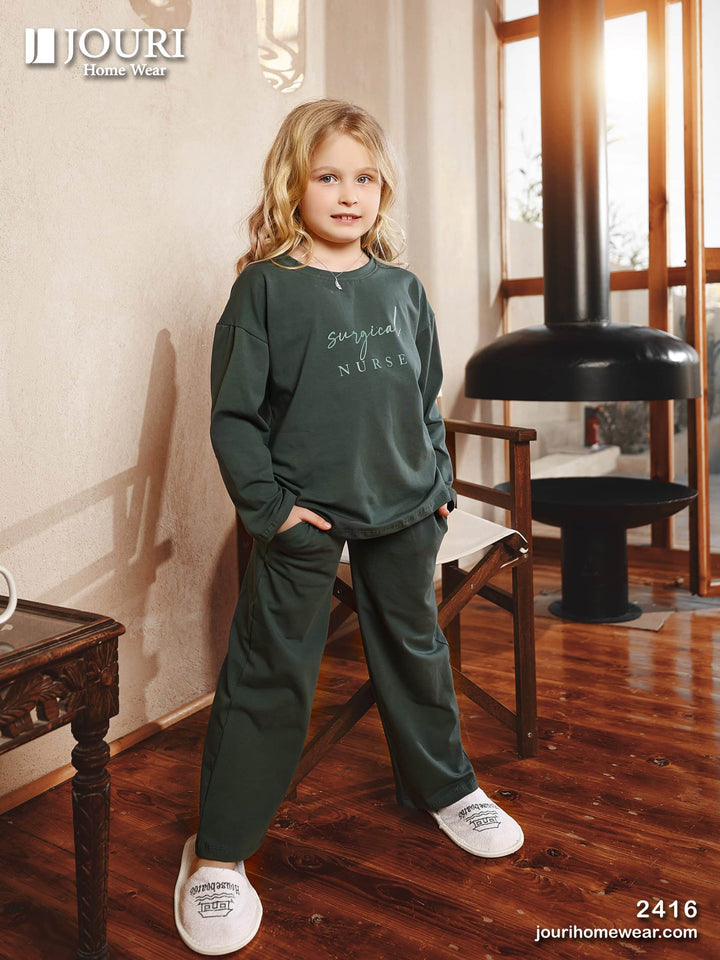 “NURSE” Women’s Pajamas with Girls’ Sleeves