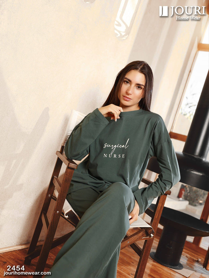 "NURSE" Women's pajamas with sleeves