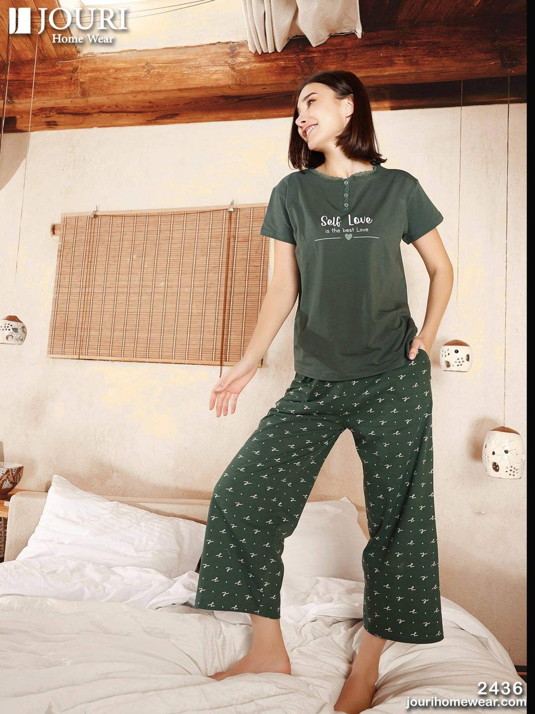 Self Love Women's Half Sleeve Pajamas