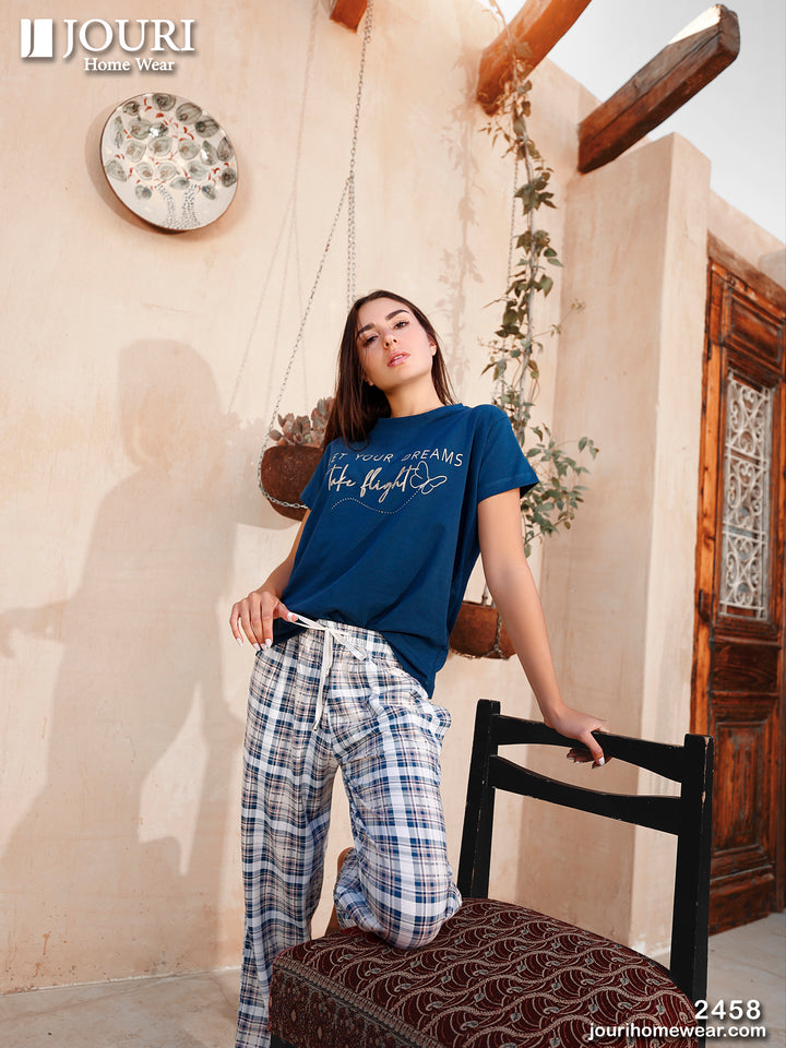 Women's half-sleeve butterfly pajamas