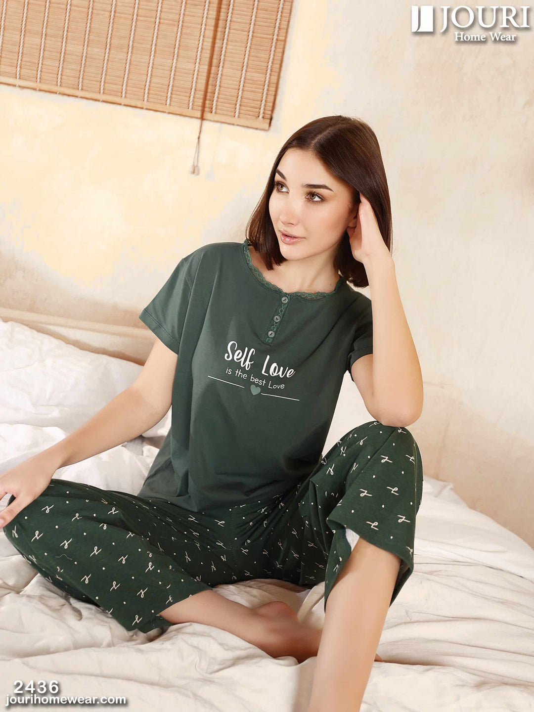 Self Love Women's Half Sleeve Pajamas