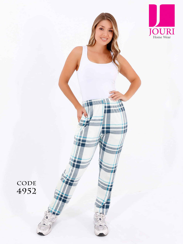 Velvet lined sweatpants 4952