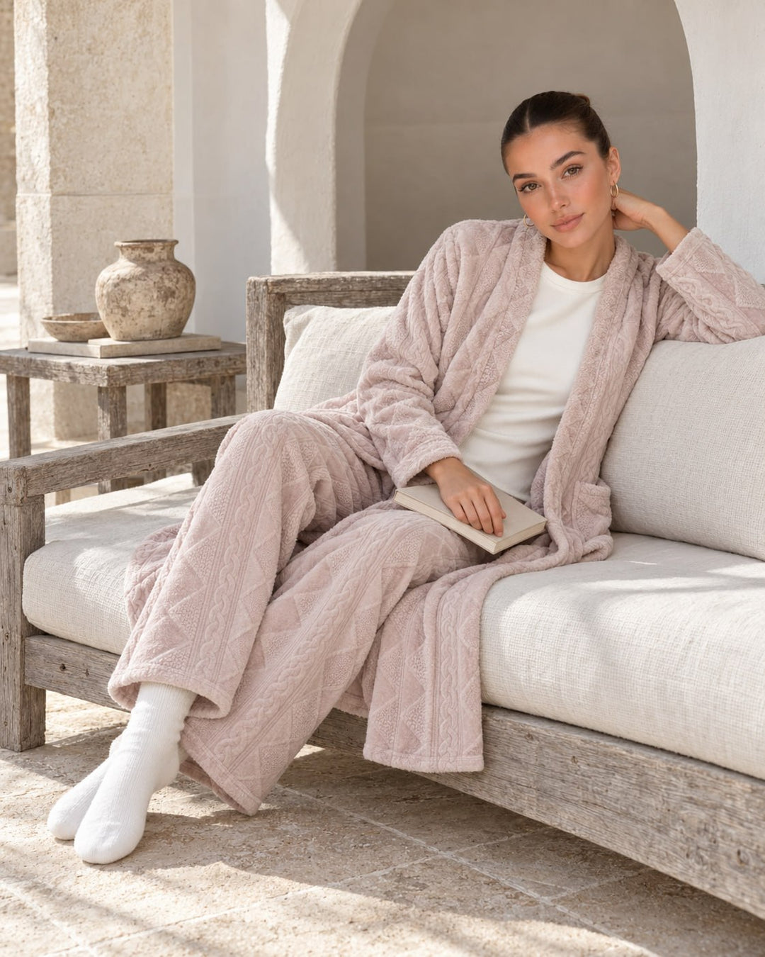 JOURI Women's Long-Sleeve Pajama Set - 9027
