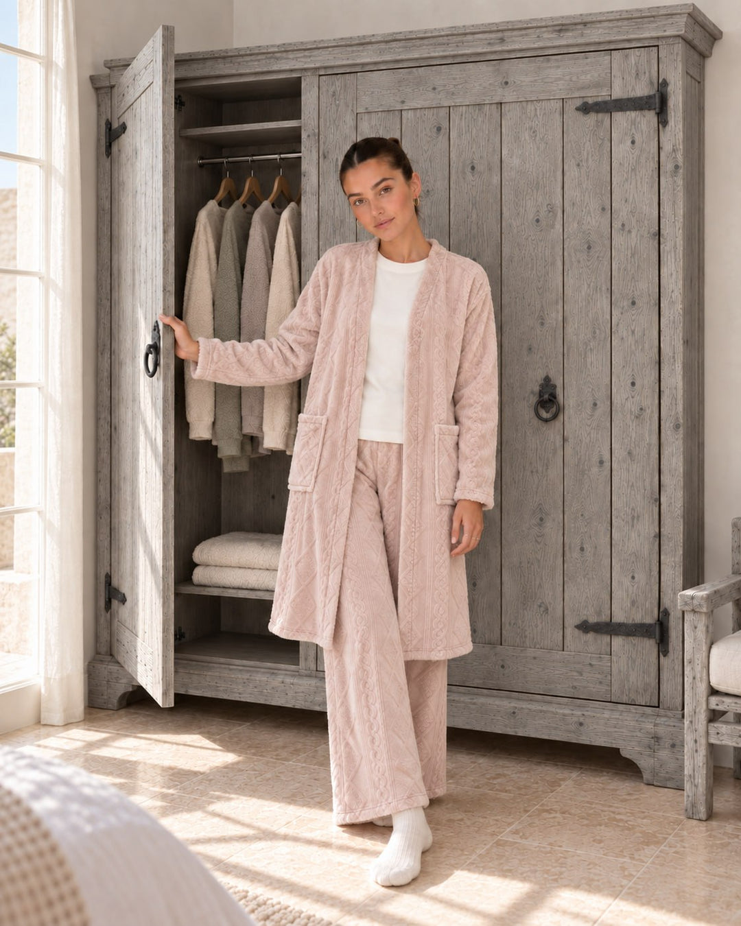 JOURI Women's Long-Sleeve Pajama Set - 9027