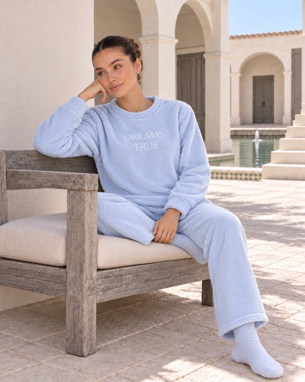 JOURI Dreams Come True Pajama Set - 9064, Light Blue