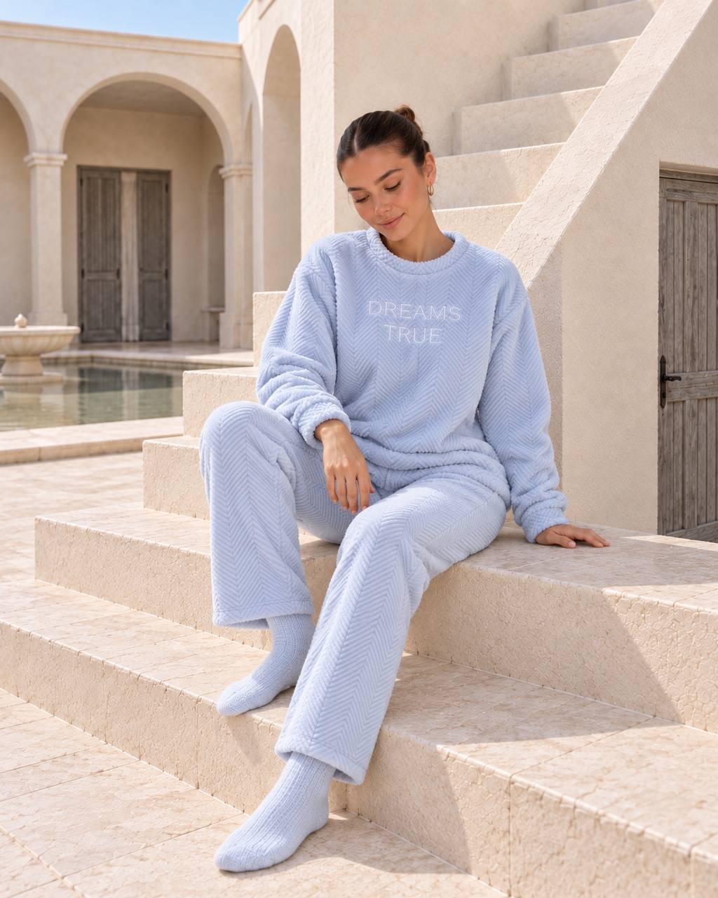 JOURI Dreams Come True Pajama Set - 9064, Light Blue