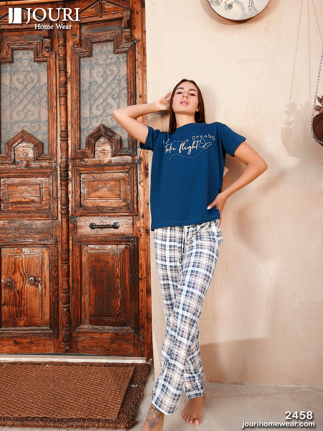 Women's half-sleeve butterfly pajamas