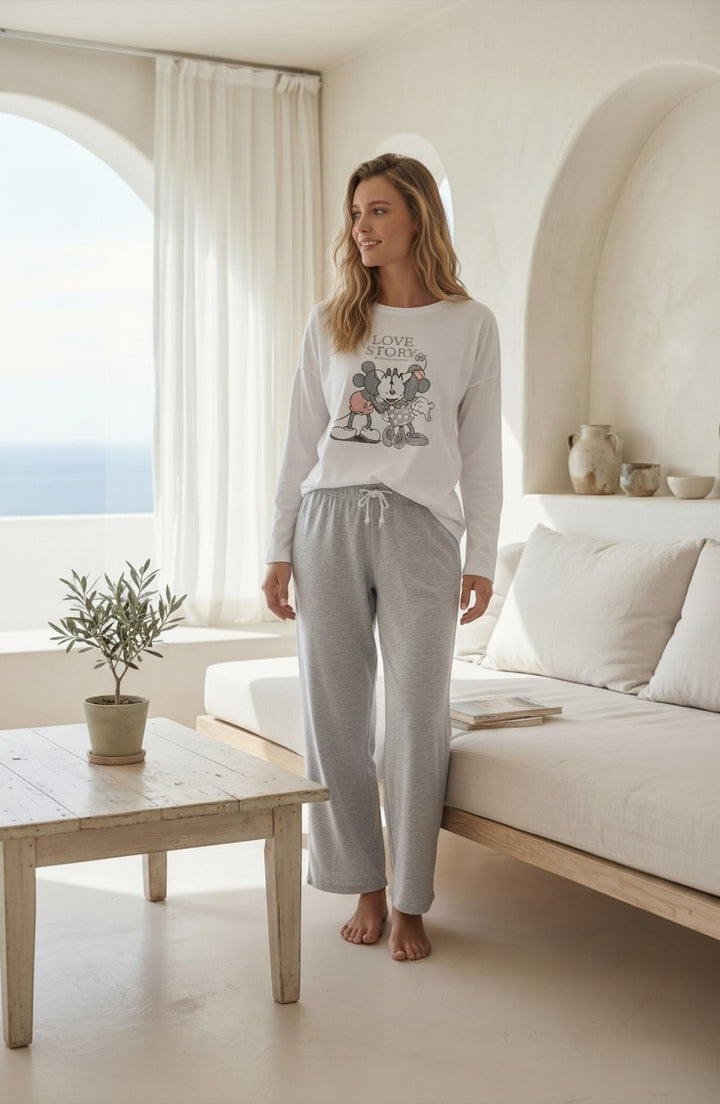 Jouri White Graphic Lounge Set / 2868