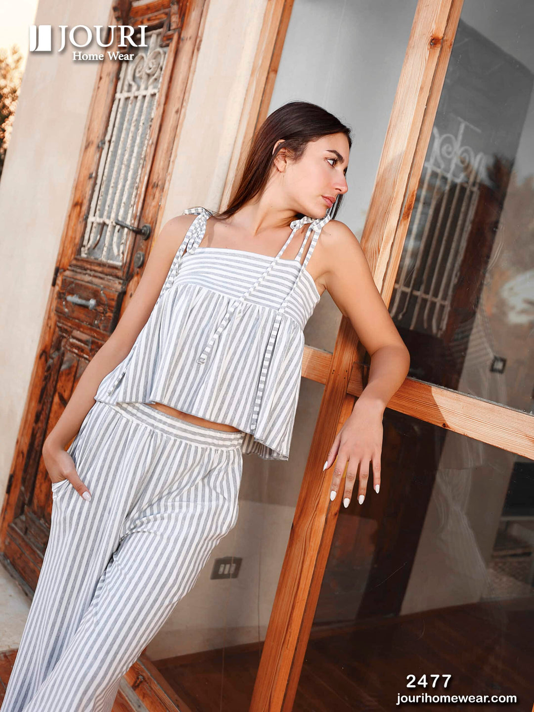 Women's striped pajamas