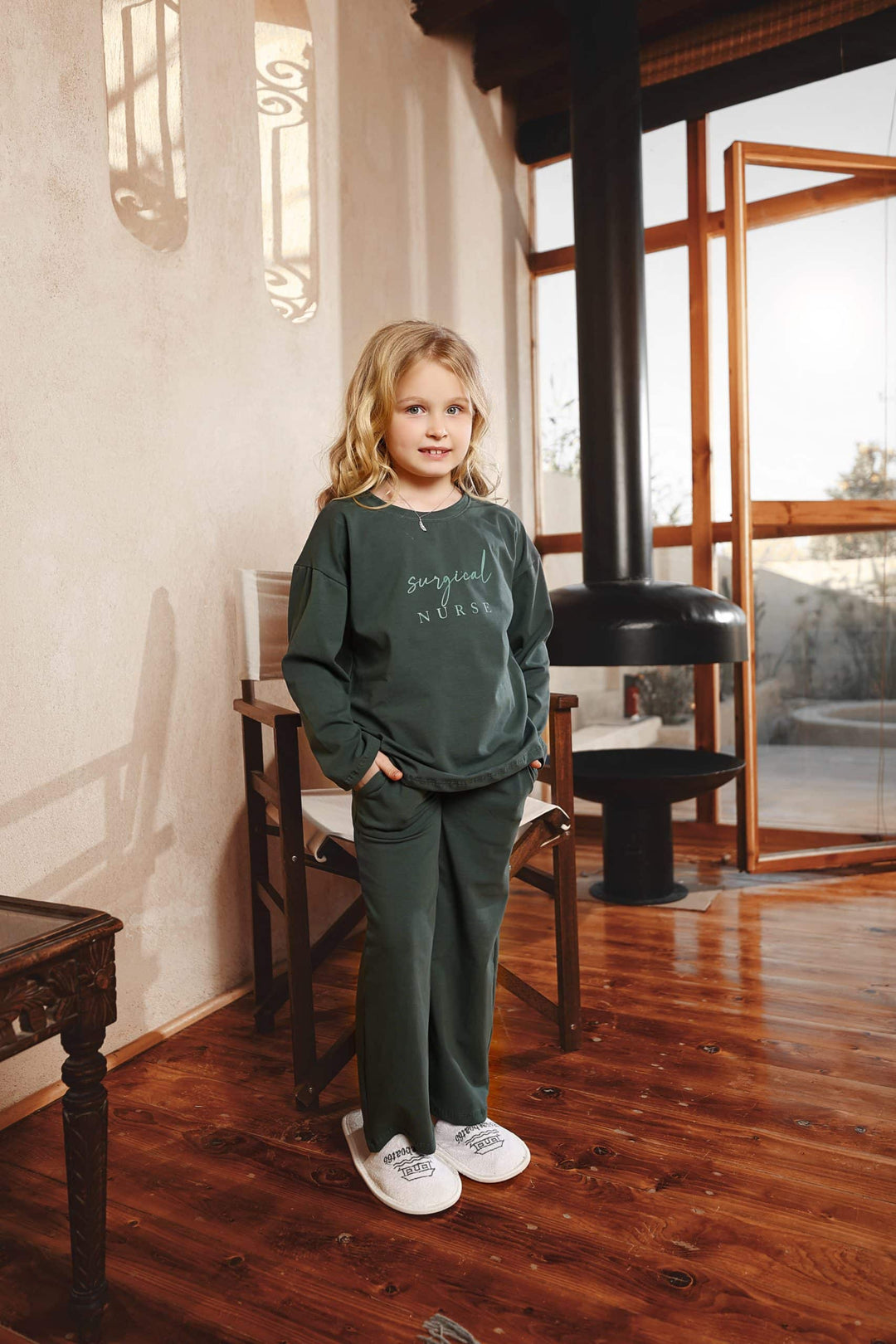 “NURSE” Women’s Pajamas with Girls’ Sleeves