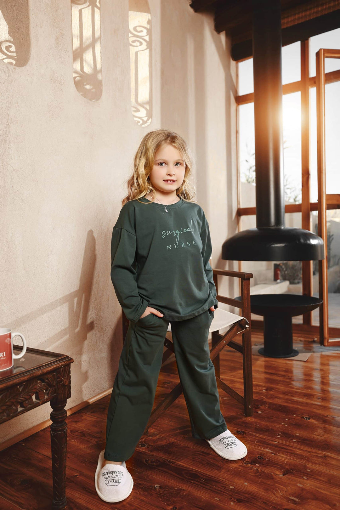 “NURSE” Women’s Pajamas with Girls’ Sleeves