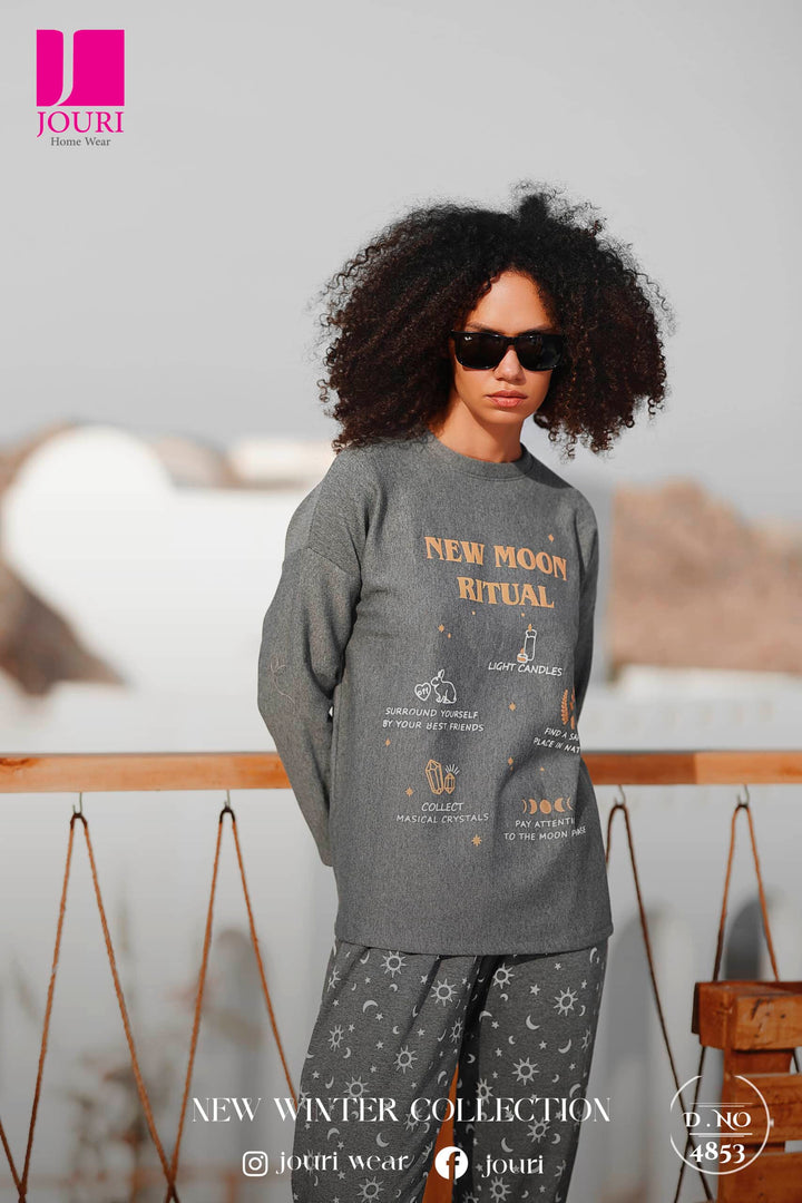 Women's pyjamas, lined with cotton, Melton 4853