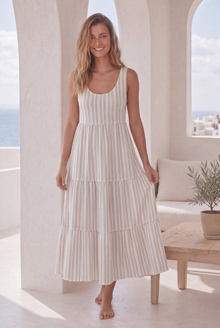Jouri Women’s Striped Nightdress l 8048