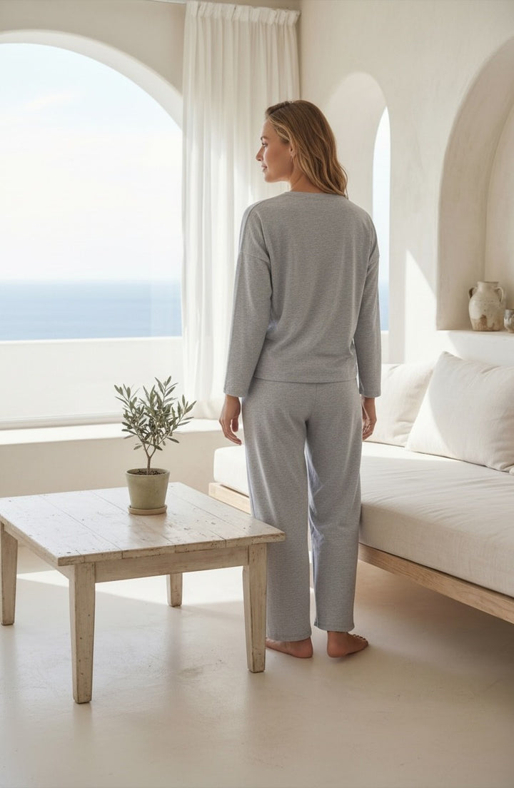 Jouri Grey Graphic Lounge Set / 2846