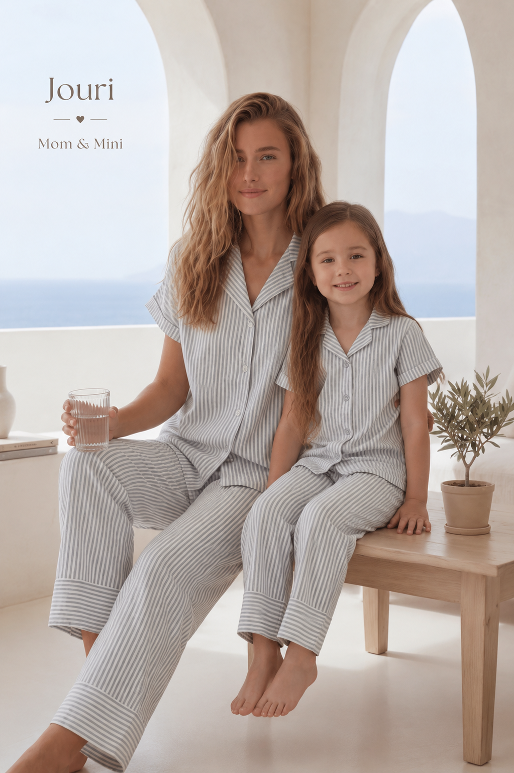 Jouri Kids Striped Pajama Set l 8011