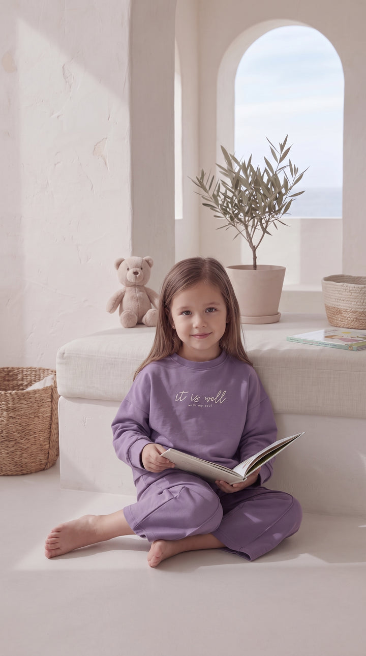 Kids’ Purple Pajama Set 2804 k