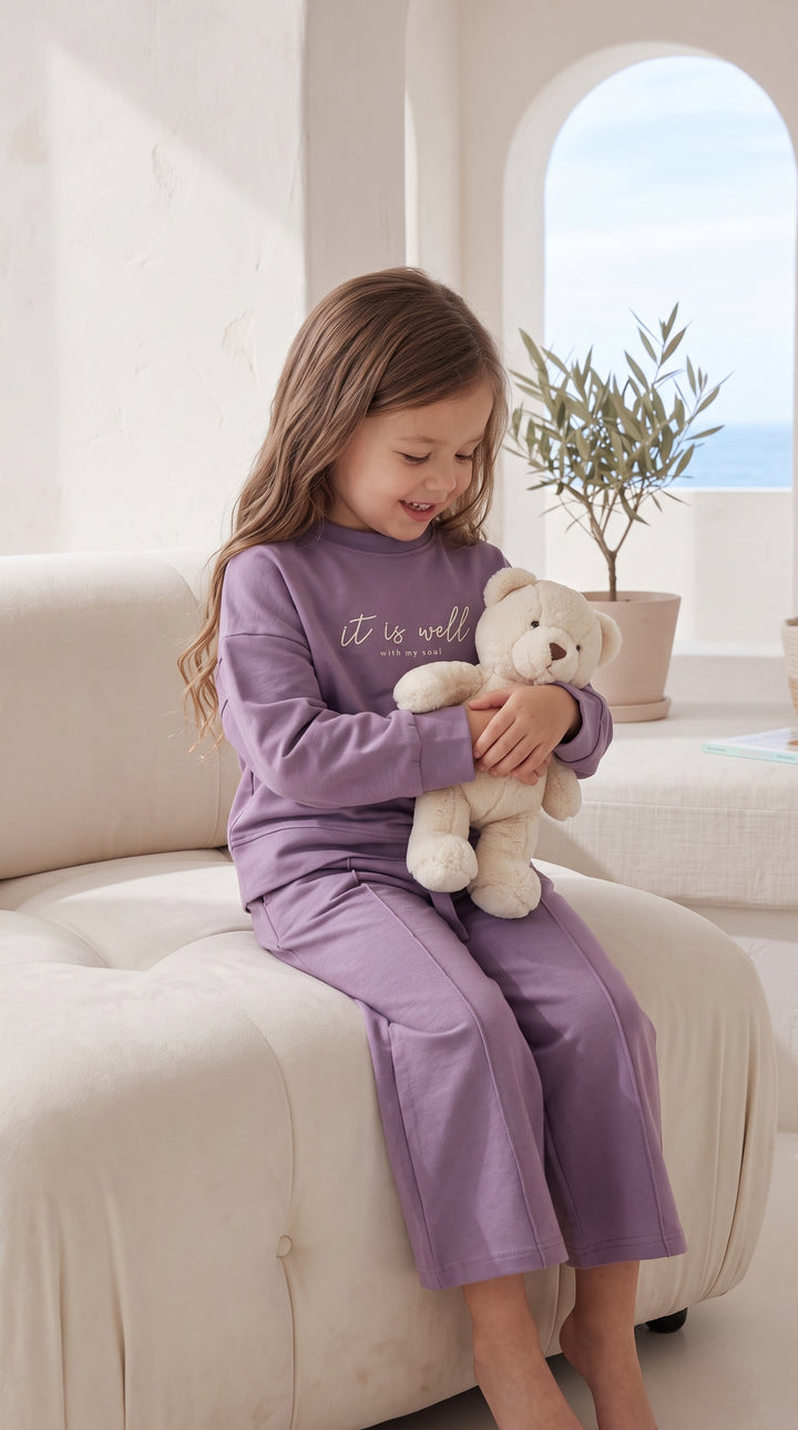 Kids’ Purple Pajama Set 2804 k