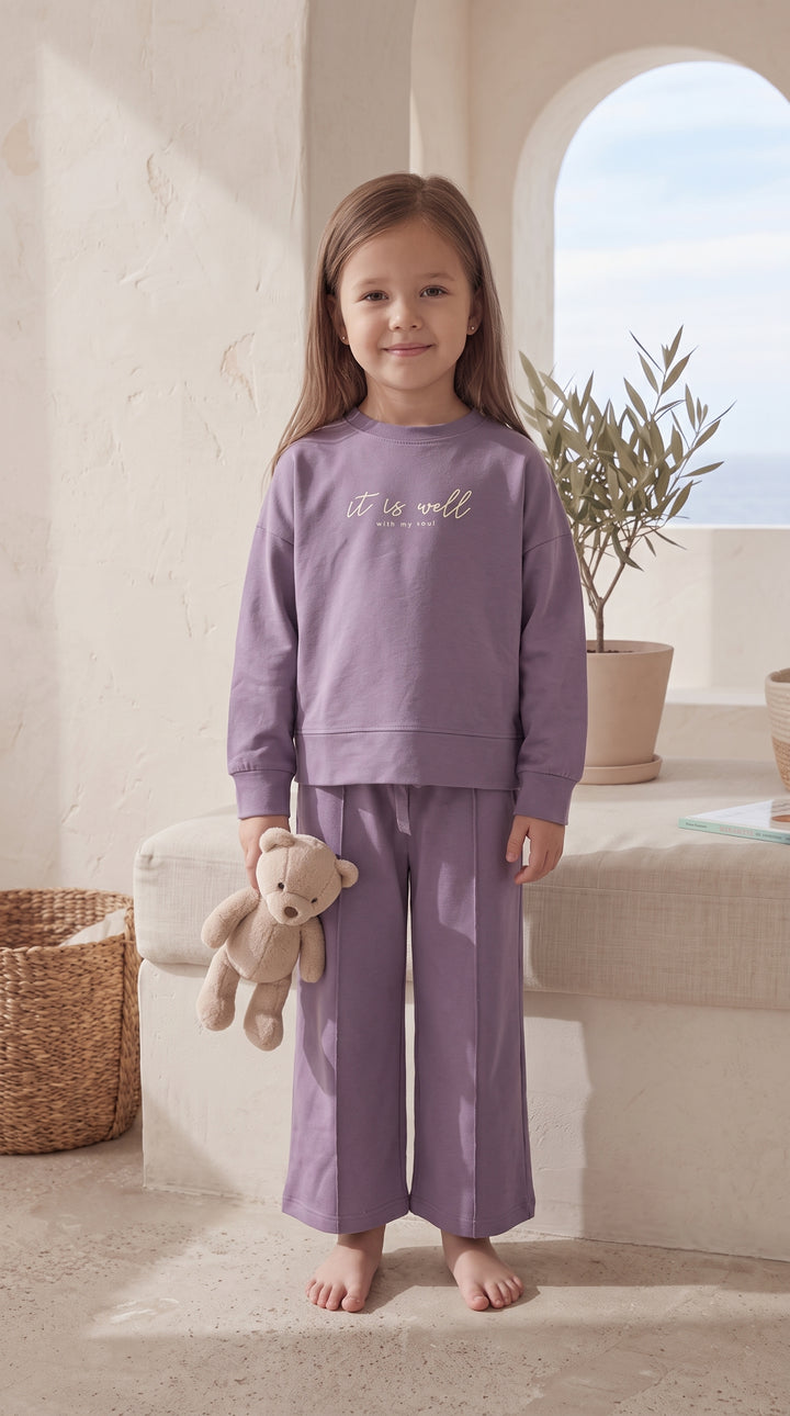 Kids’ Purple Pajama Set 2804 k