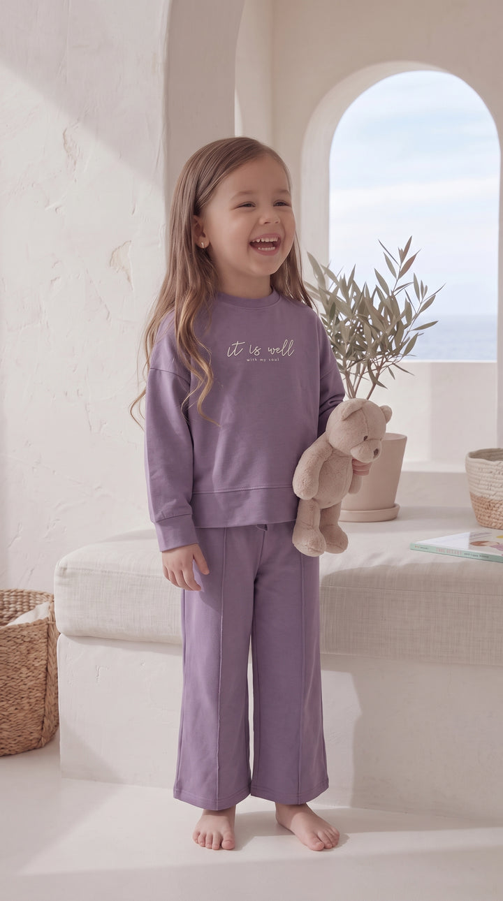 Kids’ Purple Pajama Set 2804 k