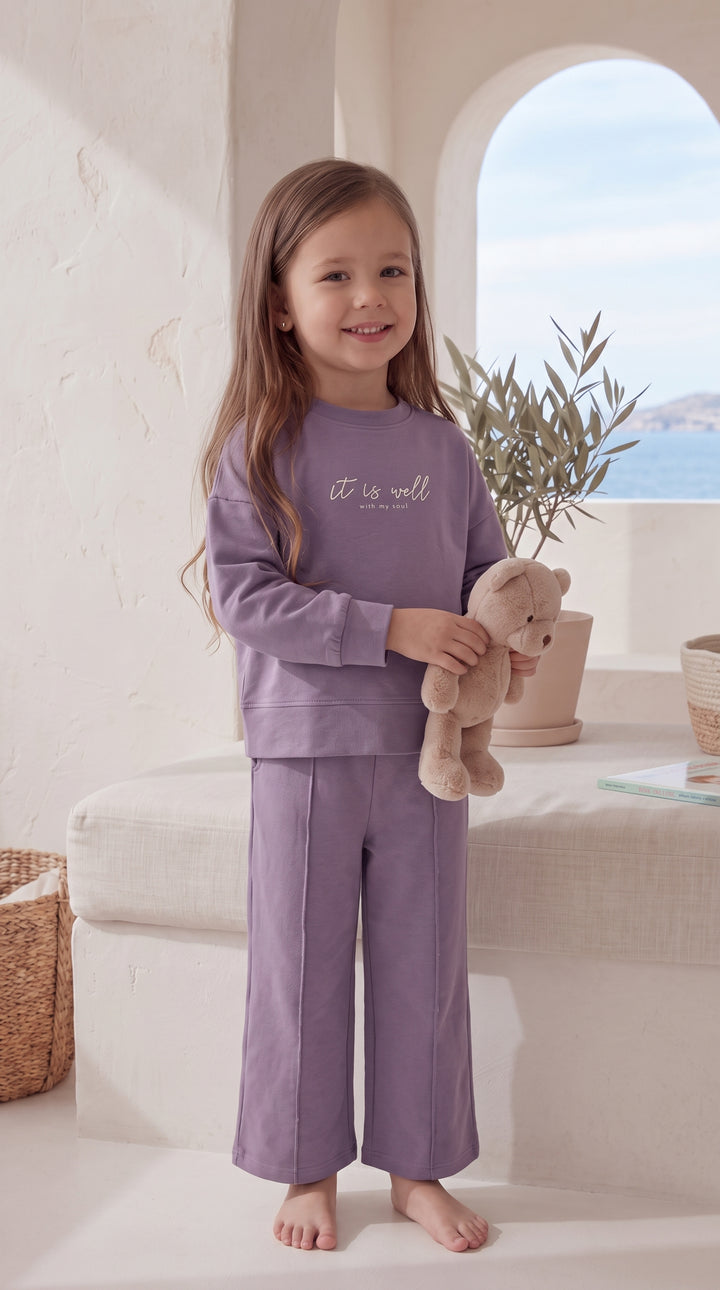 Kids’ Purple Pajama Set 2804 k