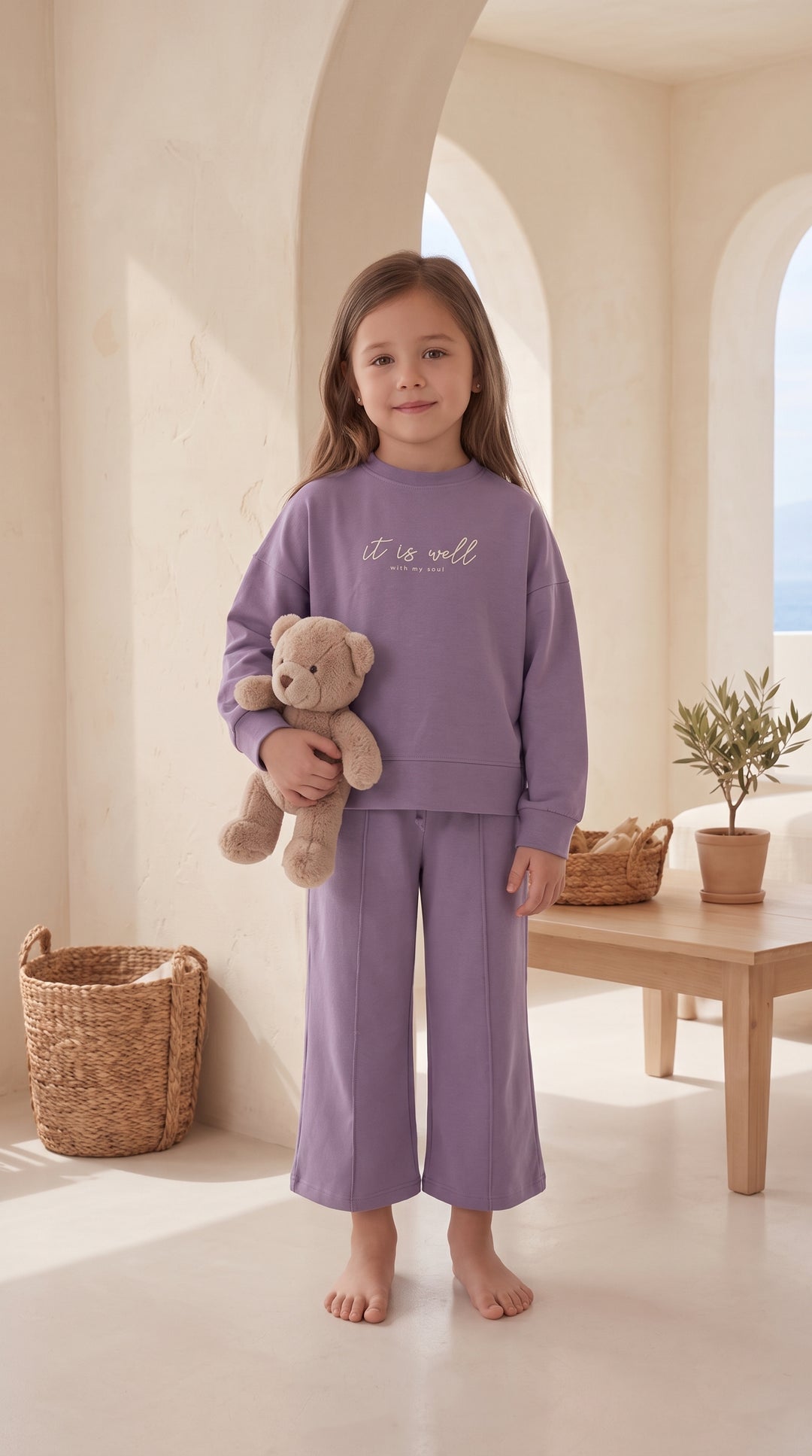 Kids’ Purple Pajama Set 2804 k