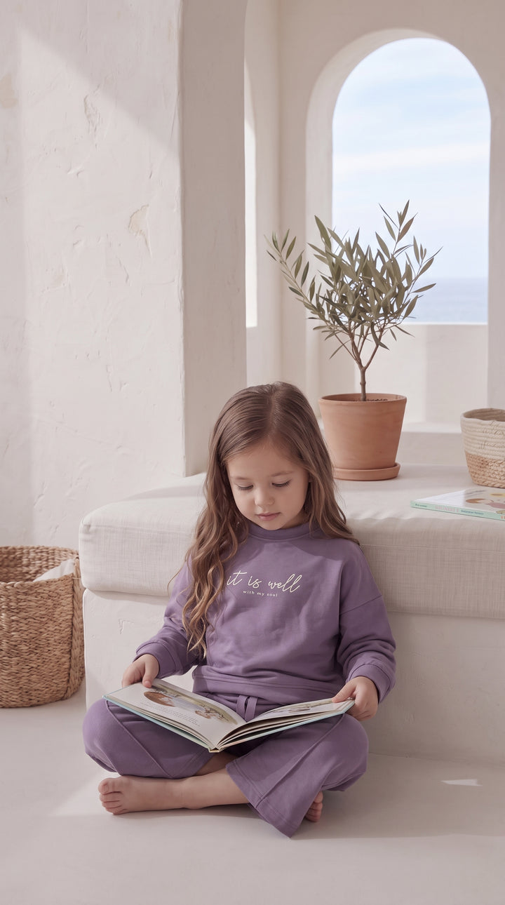 Kids’ Purple Pajama Set 2804 k