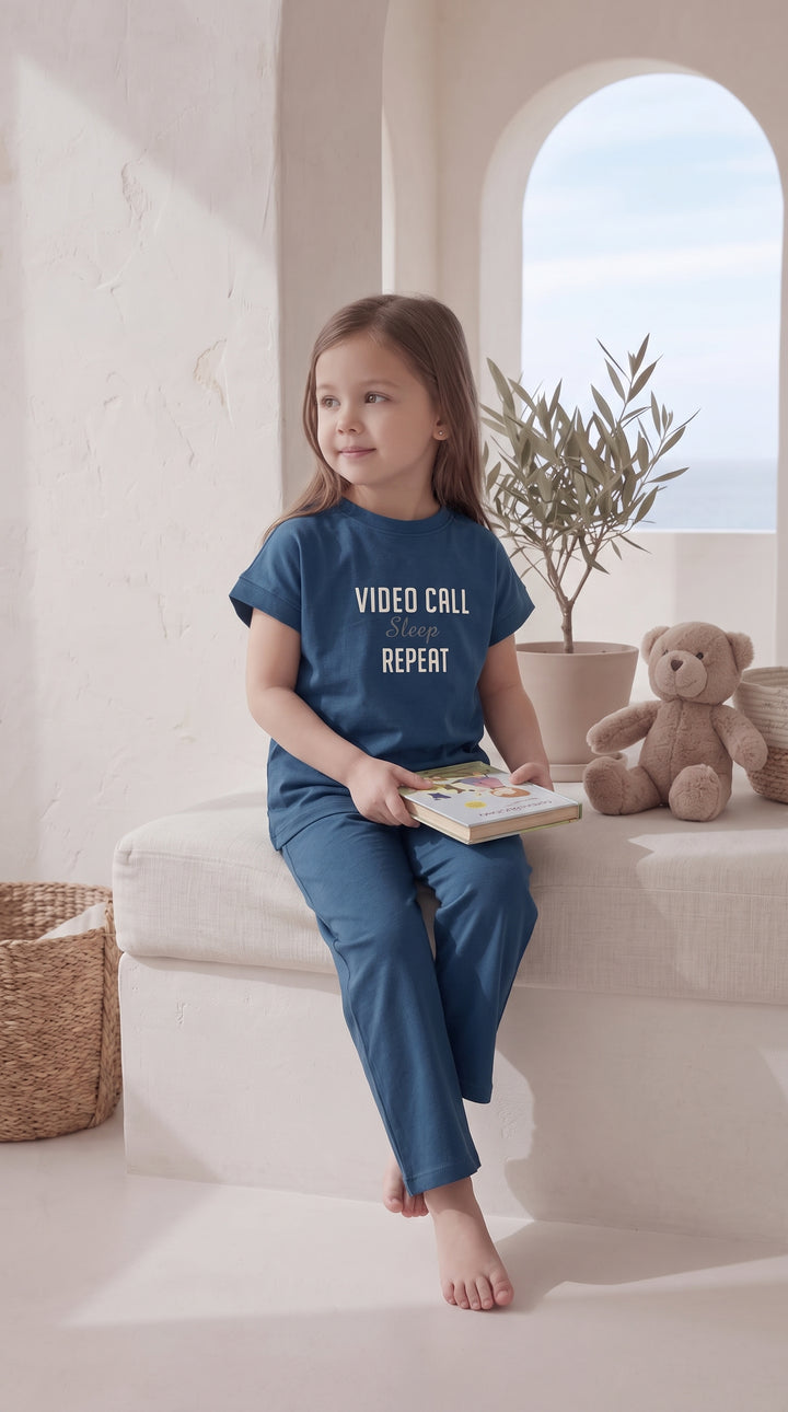 Kids’ Blue Pajama Set 8045 k