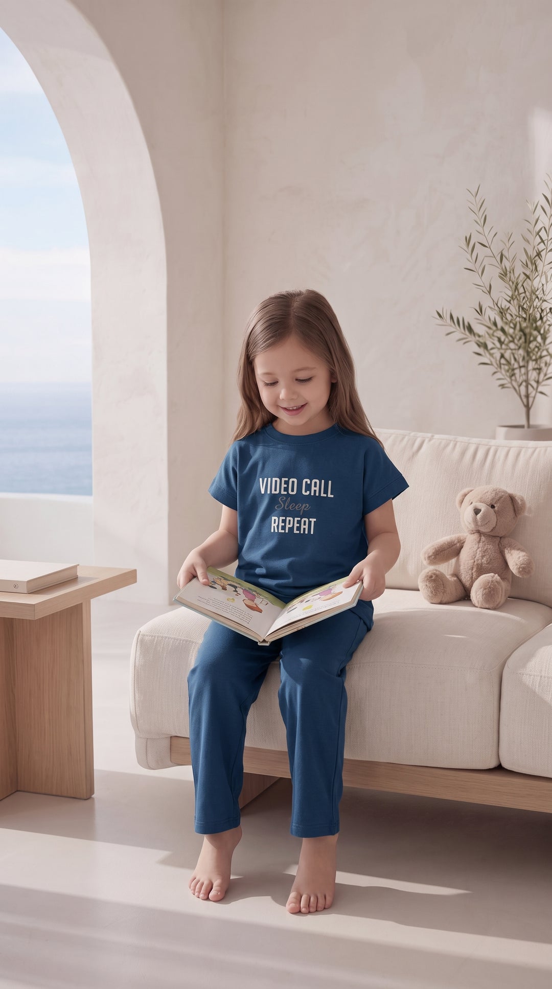 Kids’ Blue Pajama Set 8045 k