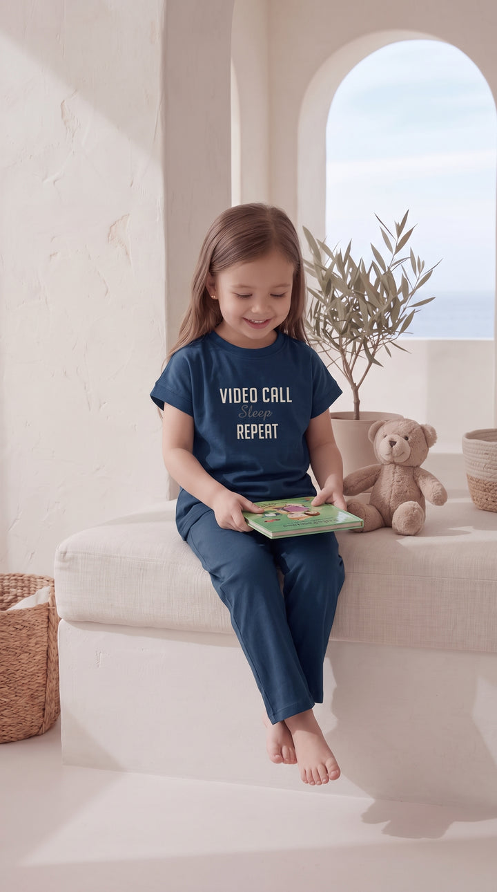 Kids’ Blue Pajama Set 8045 k