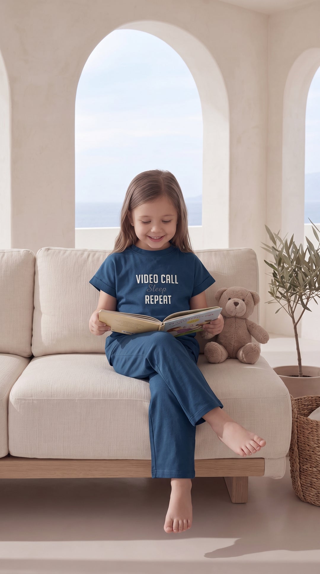 Kids’ Blue Pajama Set 8045 k