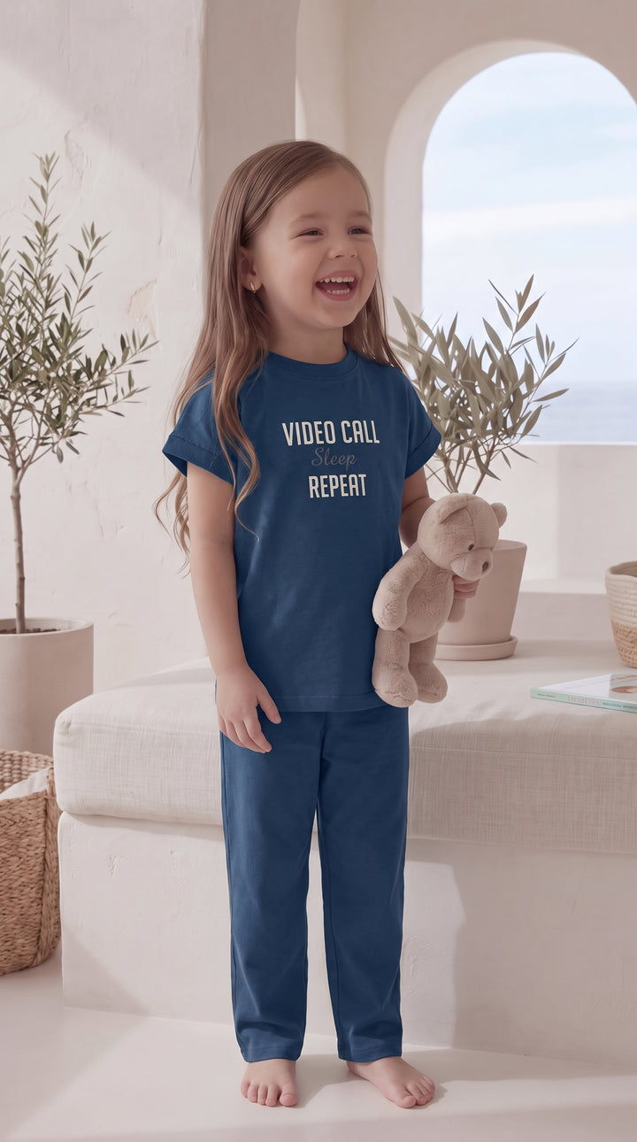 Kids’ Blue Pajama Set 8045 k