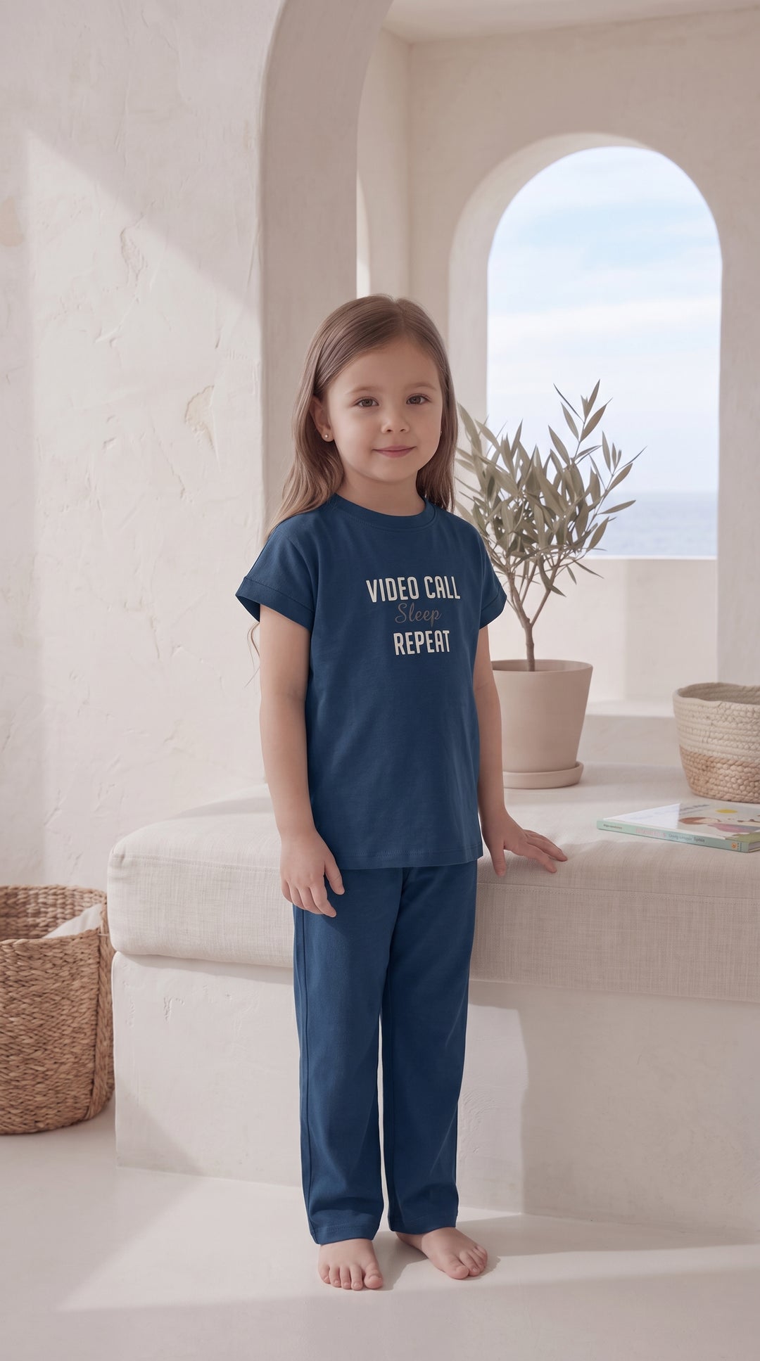 Kids’ Blue Pajama Set 8045 k