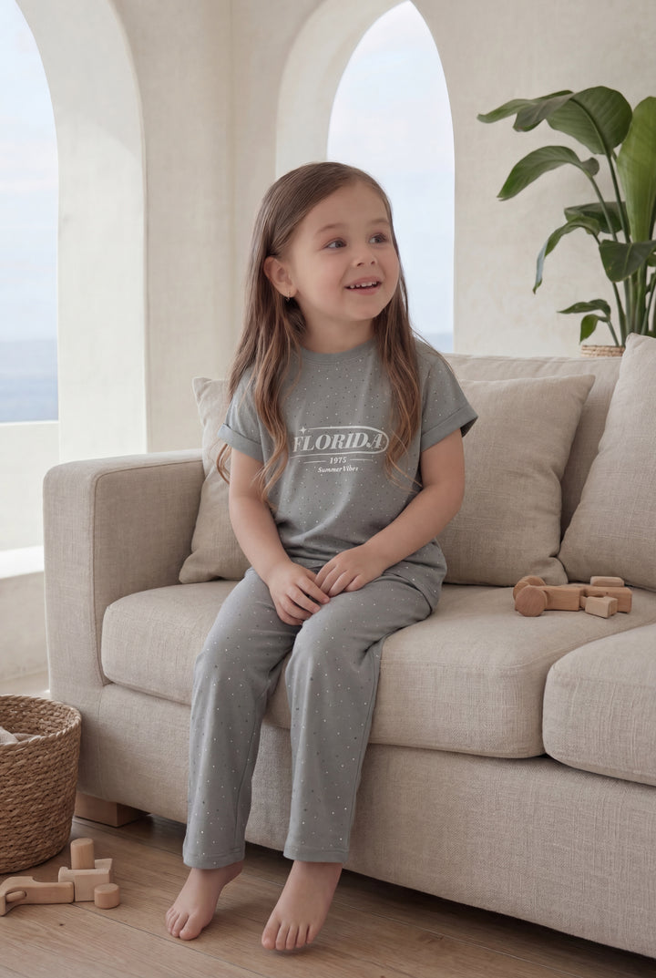 "Florida" Girls' pajamas, half sleeves
