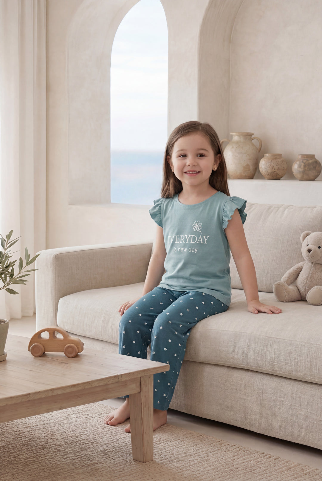 "EVERY DAY" Girls' pajamas, half sleeves