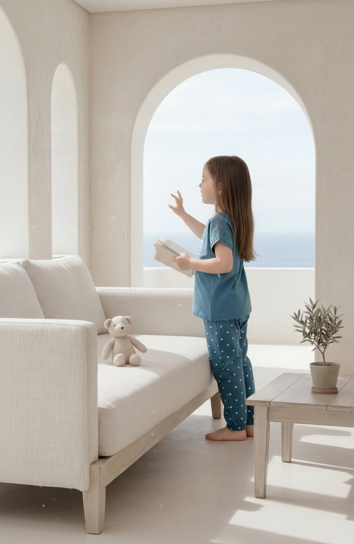 "?WHY NOT" Girls' pajamas, half sleeves