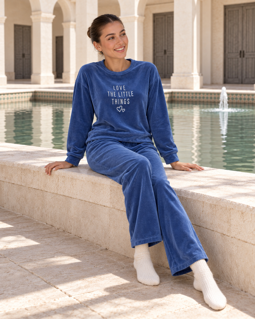 JOURI Little Things Pajama Set - 9013, Blue