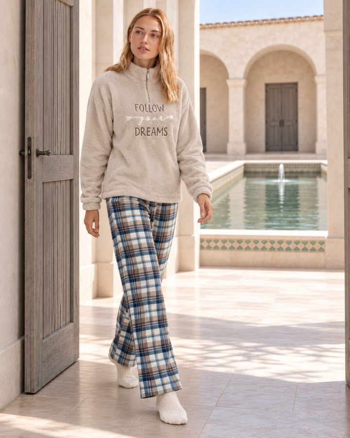 JOURI Follow Your Dreams Pajama Set - 9003, Beige