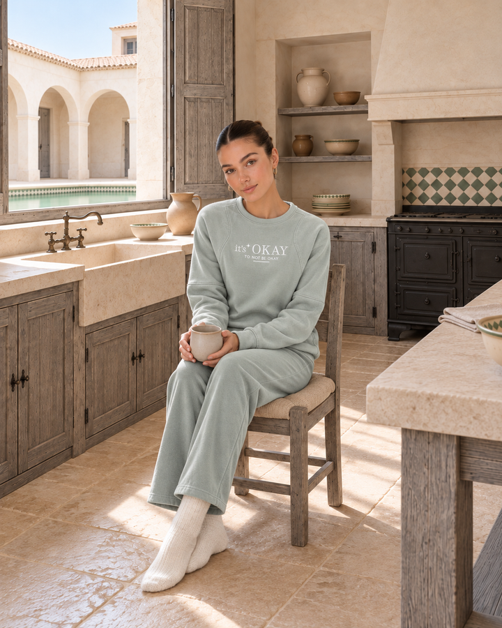 JOURI It's Okay Pajama Set - 9026, Mint Green