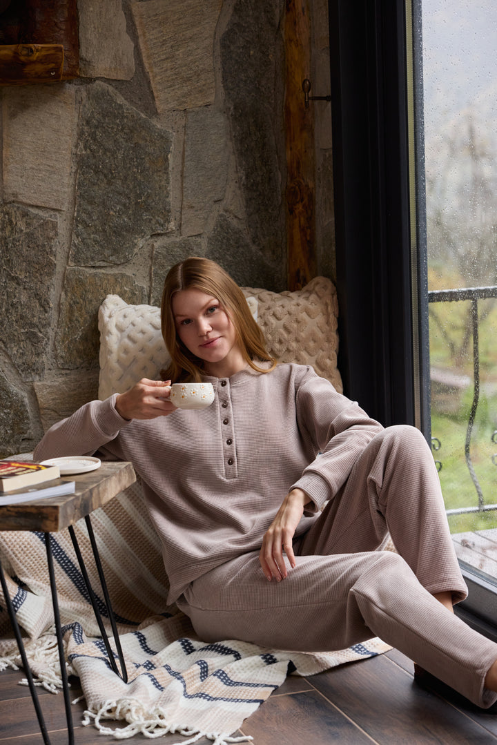Soft Winter Loungewear Set – Warm &amp; Cozy Comfort | 6001