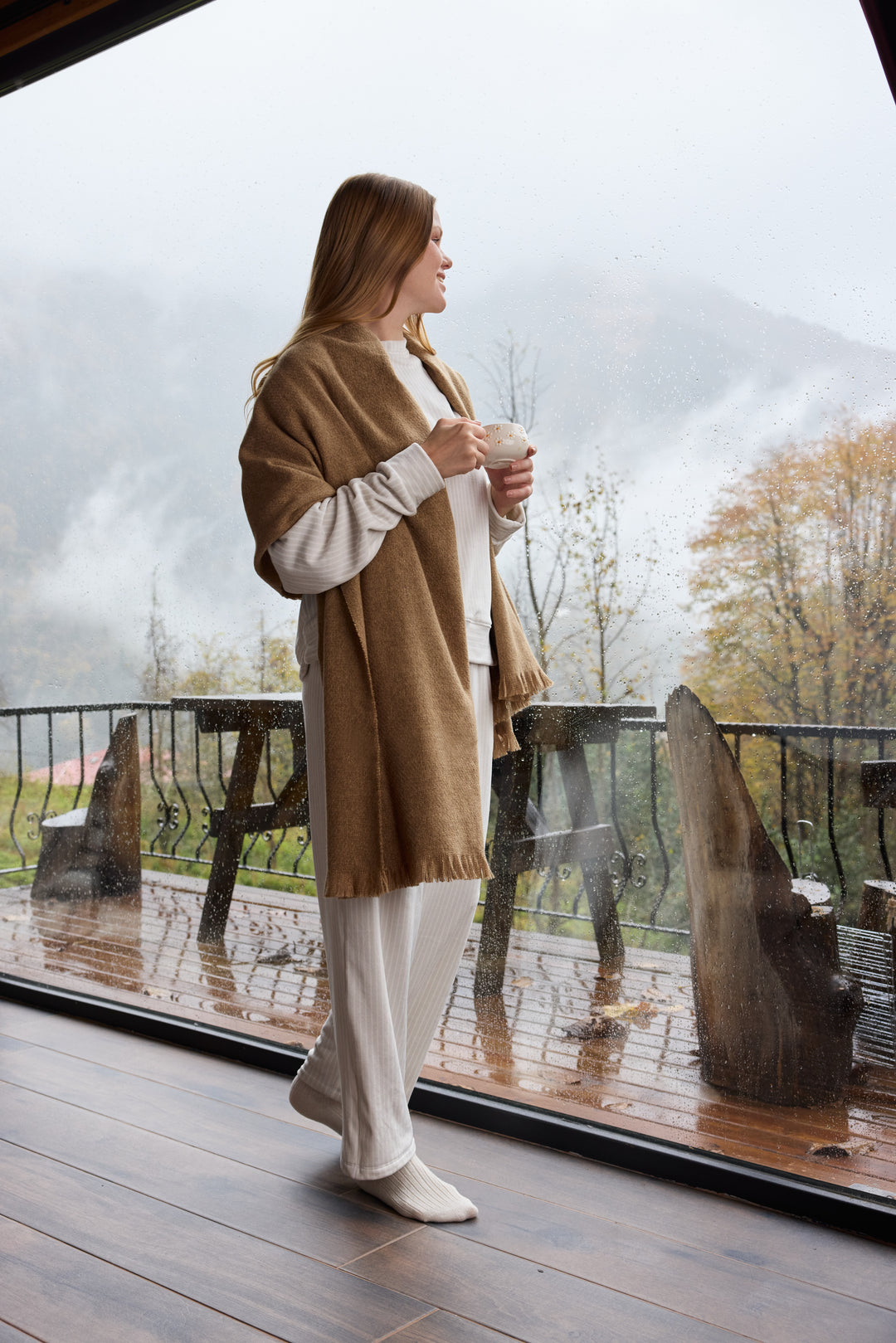 Soft Ribbed Winter Set – Cozy Minimal Loungewear | 6002