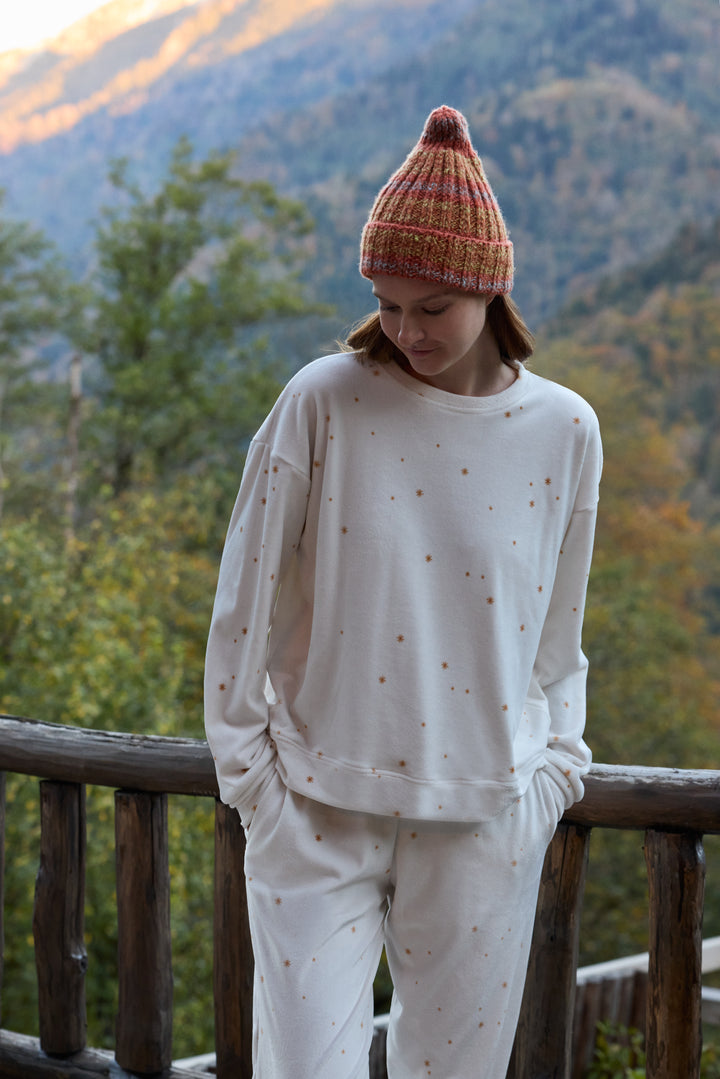 Jouri Printed Cozy Pajama Set – Soft Winter Sleepwear/6071