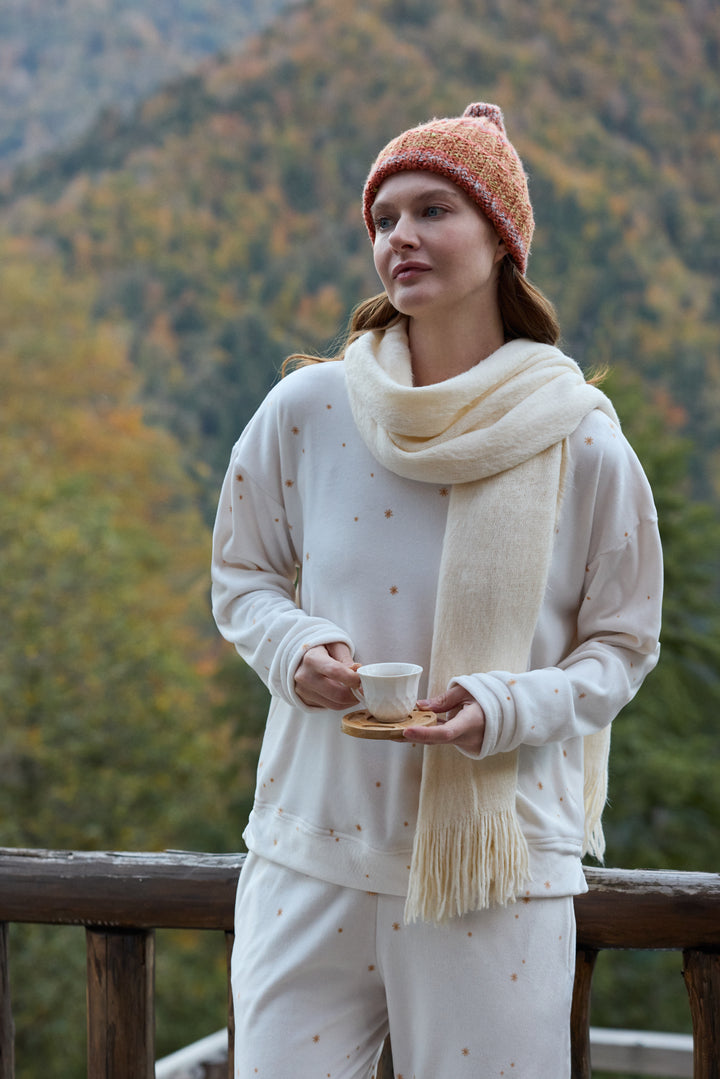 Jouri Printed Cozy Pajama Set – Soft Winter Sleepwear/6071