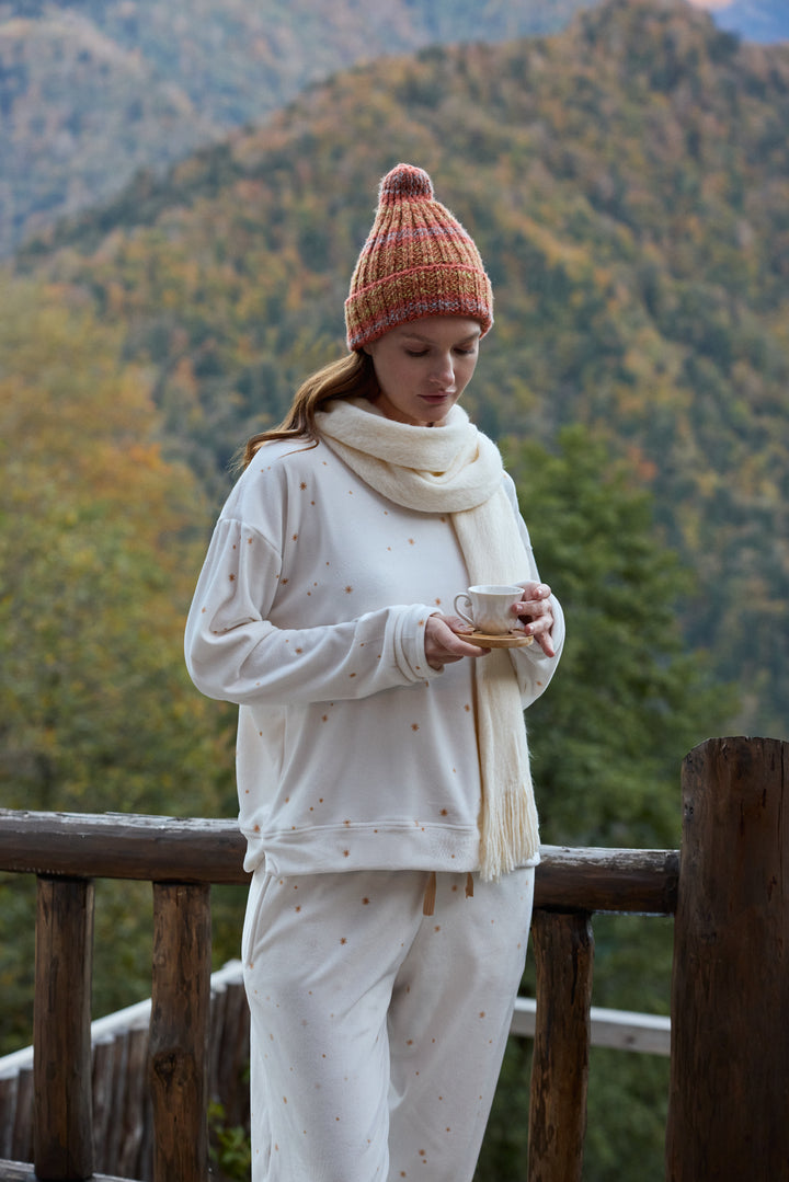 Jouri Printed Cozy Pajama Set – Soft Winter Sleepwear/6071