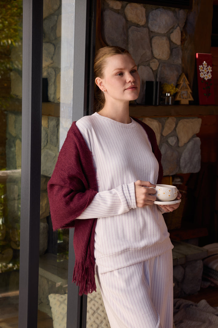 Women’s Ribbed Pajama Set – Soft, Relaxed &amp; Minimal /6083