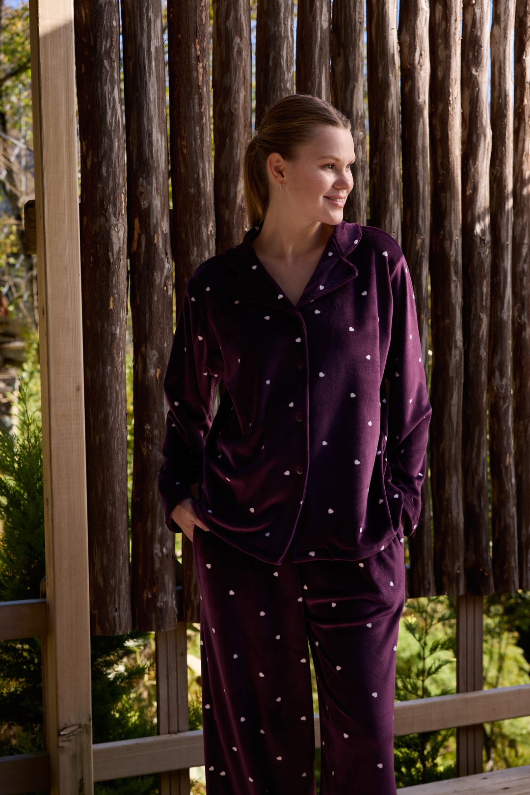 Women’s Printed Pajama Set – Soft, Cozy & Elegant /6091