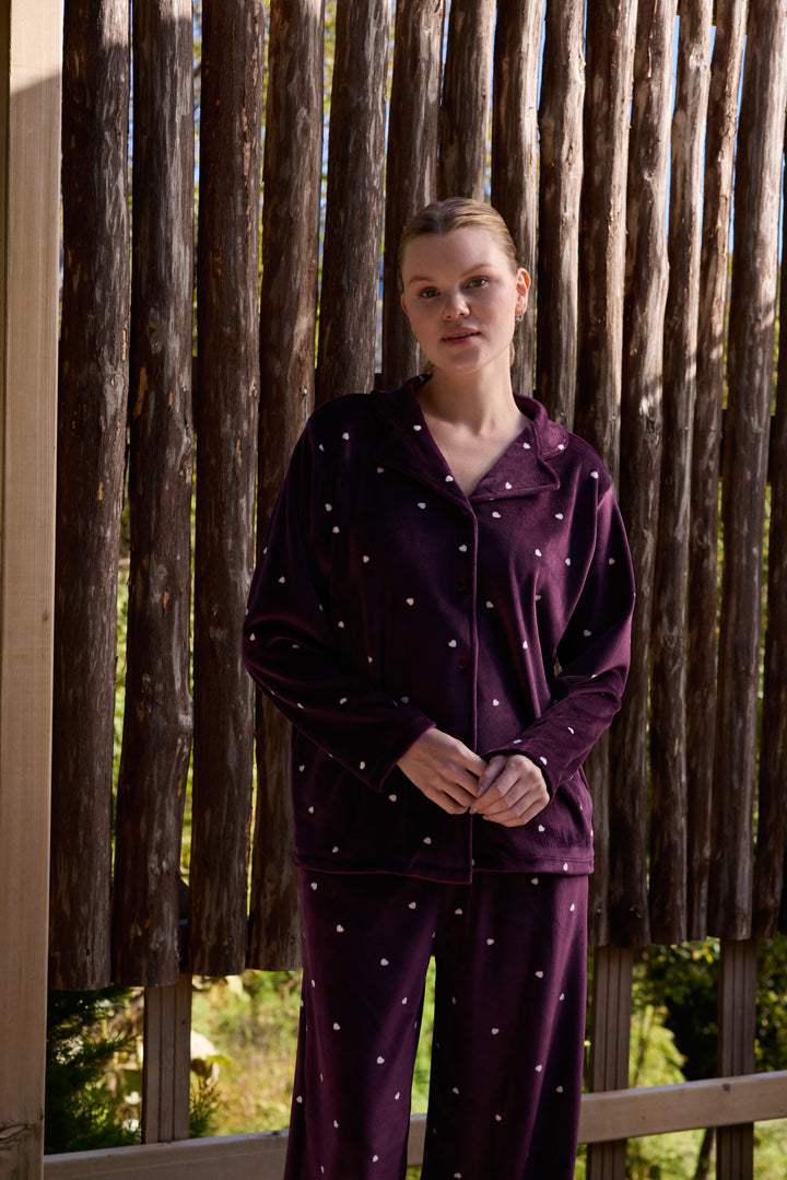 Women’s Printed Pajama Set – Soft, Cozy & Elegant /6091