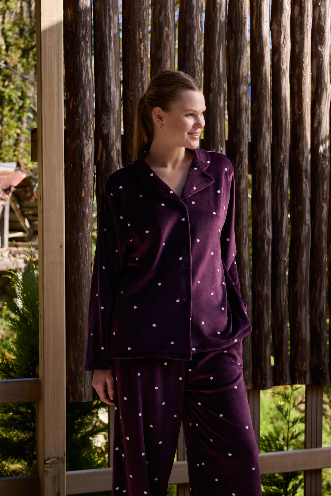 Women’s Printed Pajama Set – Soft, Cozy & Elegant /6091