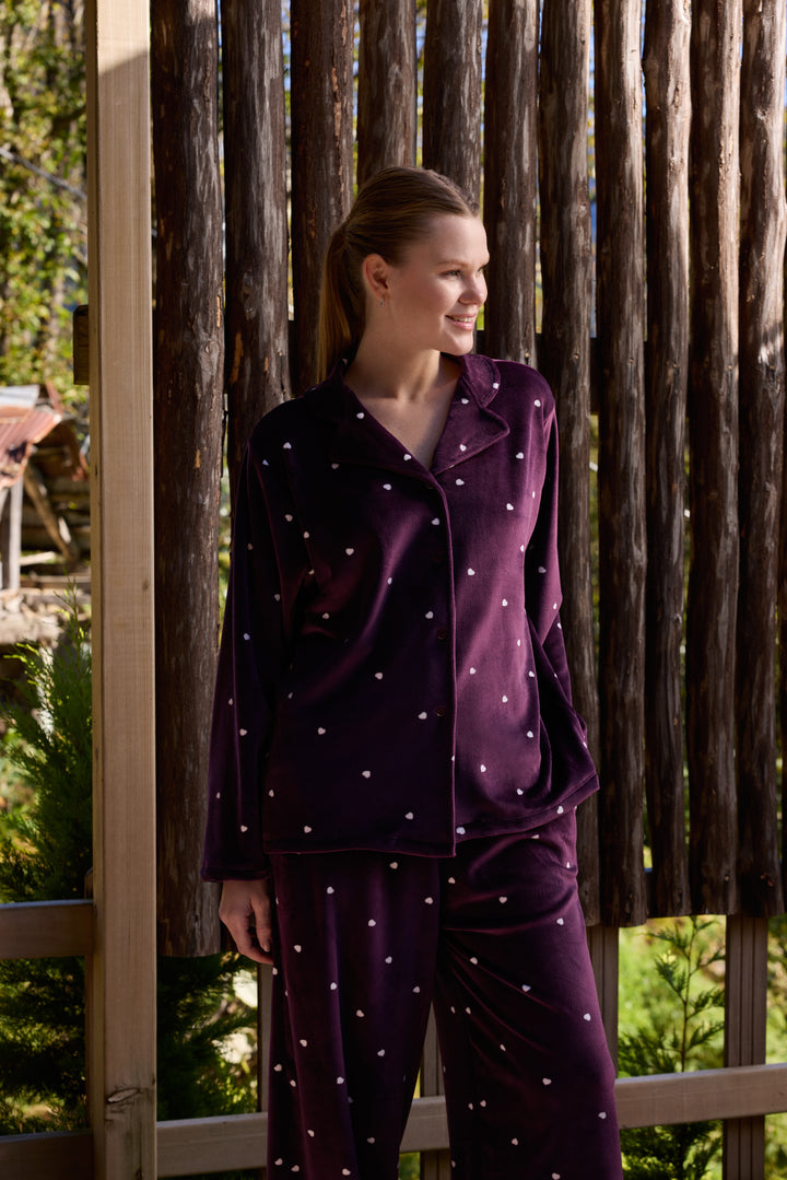 Women’s Printed Pajama Set – Soft, Cozy & Elegant /6091